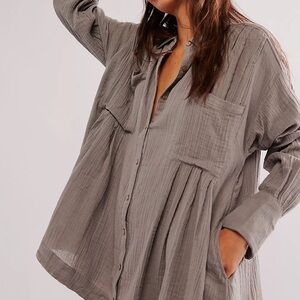 NWT FREE PEOPLE The Voyager Shirtdress (size L)